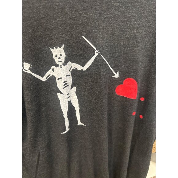 Black Rifle Coffee Co Devil Heart Skeleton  Heart Graphic Tee M - Picture 4 of 5